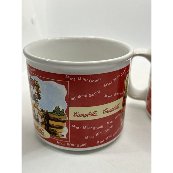 Campbell's Dining Campbells Soup Mugs 998 Swimming Fence Set Of 2